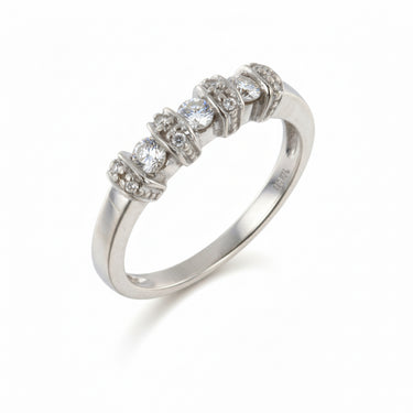 14K White Gold Band