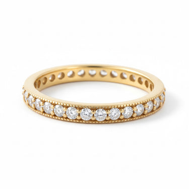 Yellow Gold Eternity Diamond Band